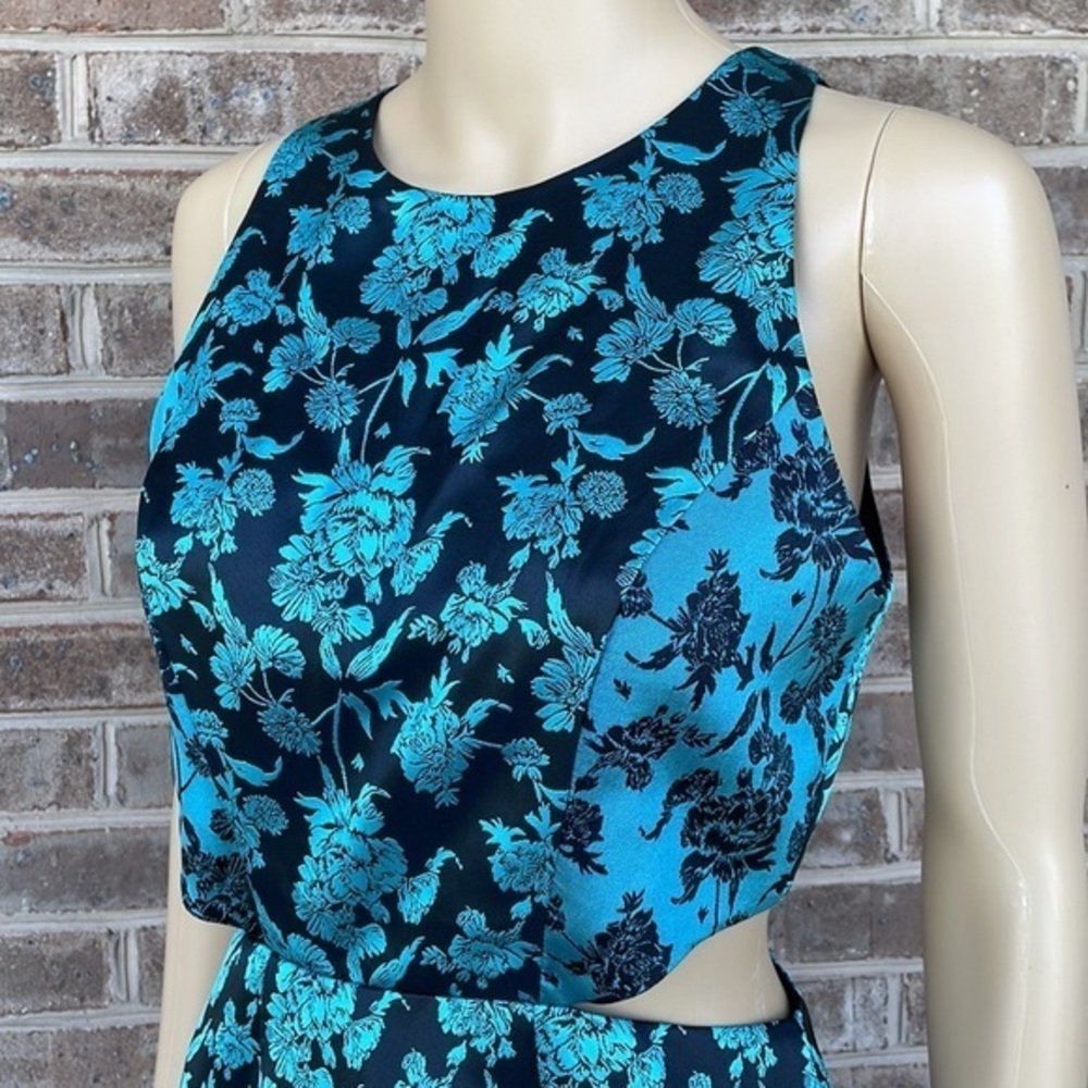 Anthropologie x Hutch Floral Jacquard Cut Out Mini Dress NWT - Size 4 - Picture 6 of 16